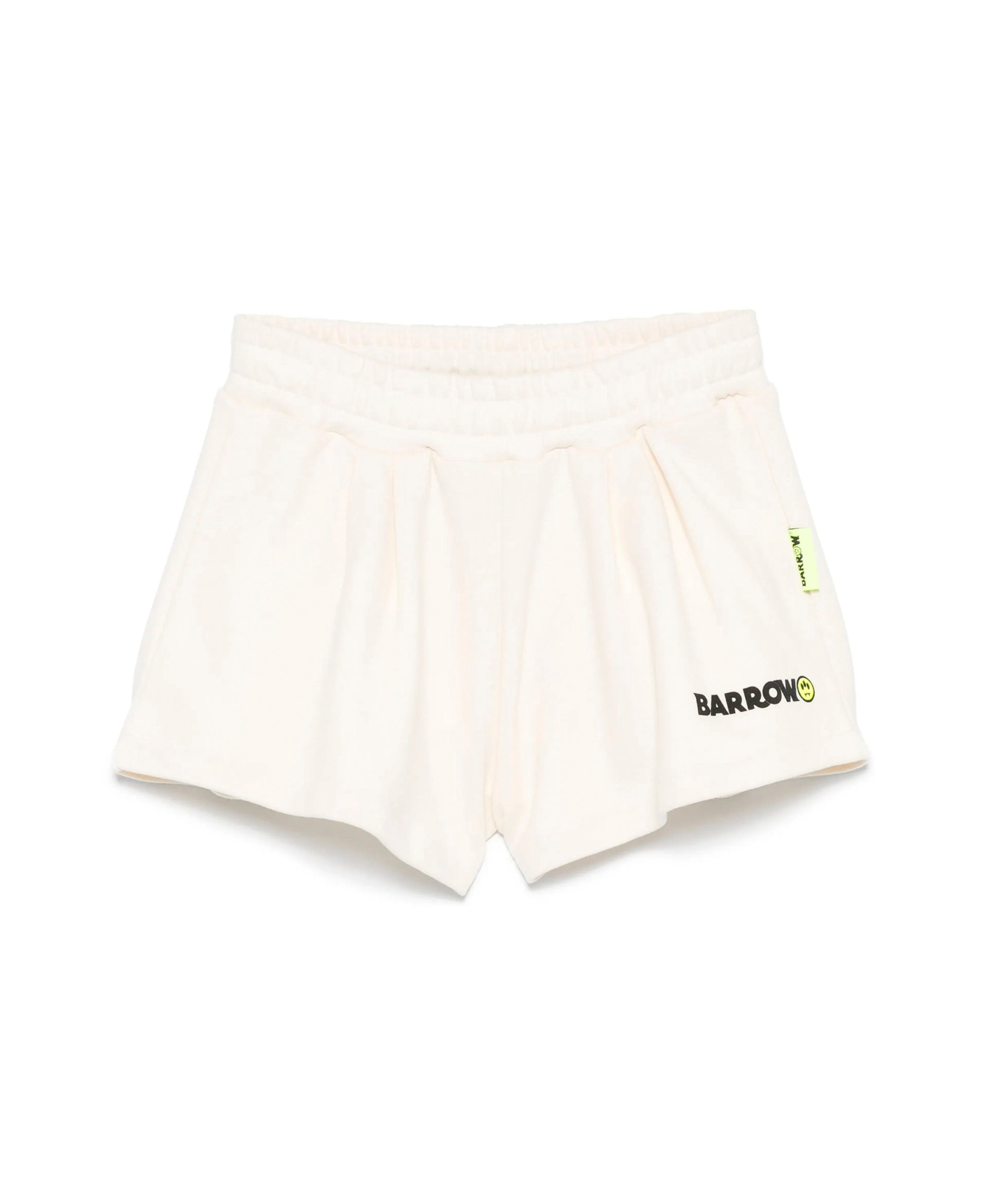 Barrow Kids Short Crema con Logo per Bambine