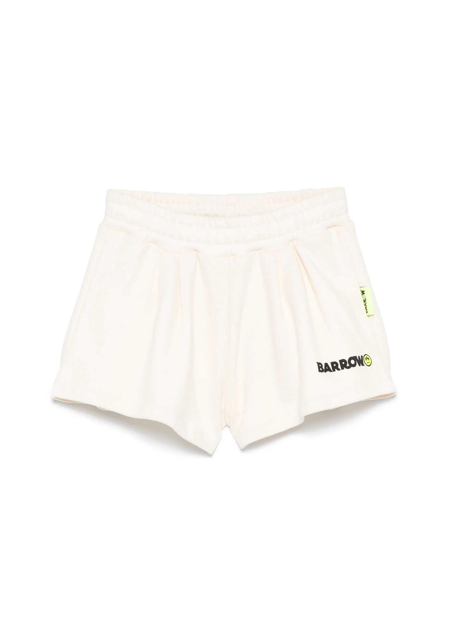 Barrow Kids Short Crema con Logo per Bambine