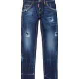 Dsquared2 Kids Jeans Denim Blu per Bambini 
