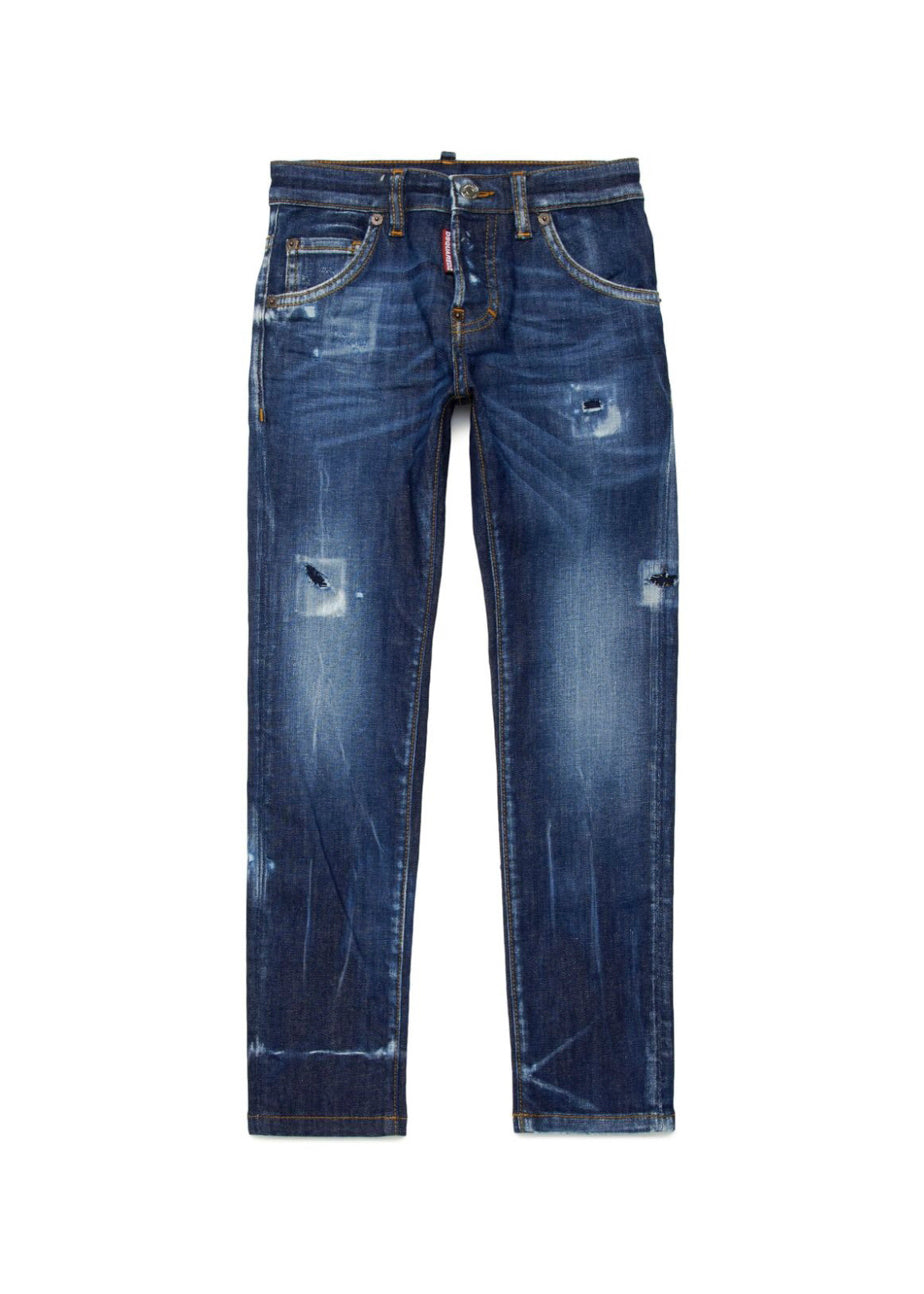 Dsquared2 Kids Jeans Denim Blu per Bambini 