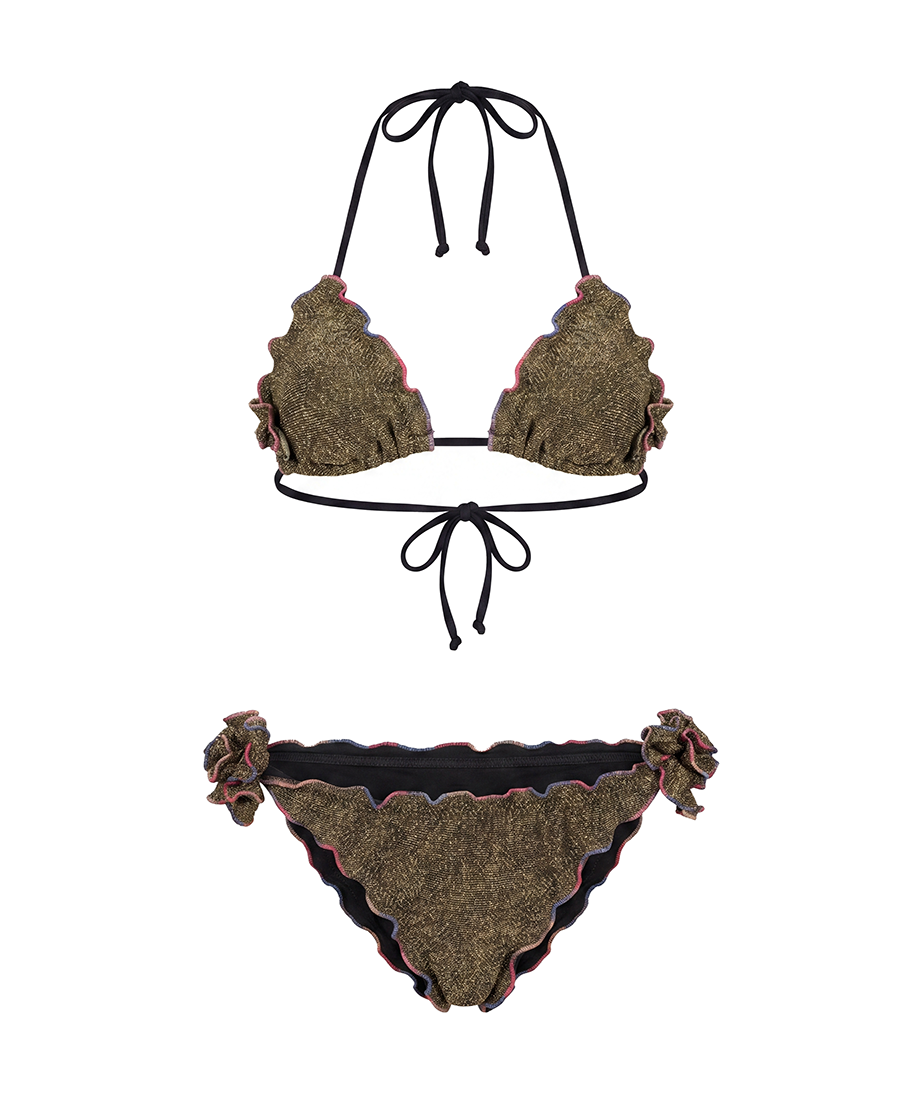 4Giveness Kids Bikini Triangolo Oro per Bambine