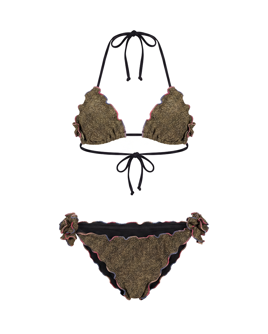 4Giveness Kids Bikini Triangolo Oro per Bambine