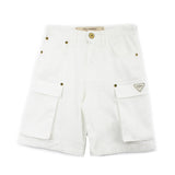 Yes London Bermuda Denim Bianco per Bambini