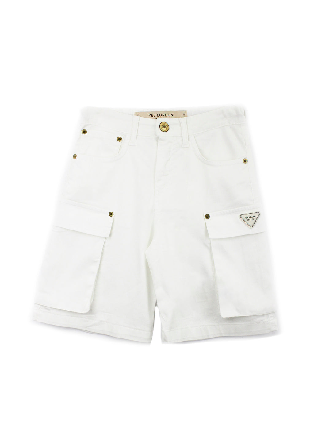 Yes London Bermuda Denim Bianco per Bambini