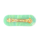 Elisabetta Franchi La Mia Bambina Fermaglio Verde Glass con Strass per Bambine
