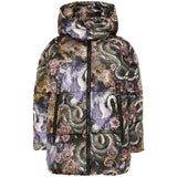 Just Cavalli Kids Giubbino Lungo Heron Color con Stampa Animalier per Bambine