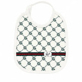 Gabriella Gucci Kids Set Bavetta+Triangolo All-Over per Neonati