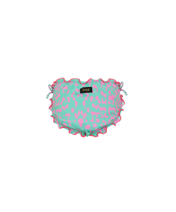 EffeK Costume Slip Fantasia Maculata Verde/Fucsia