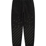 Iceberg Kids Pantaloni Neri con Applicazione Strass per Bambine