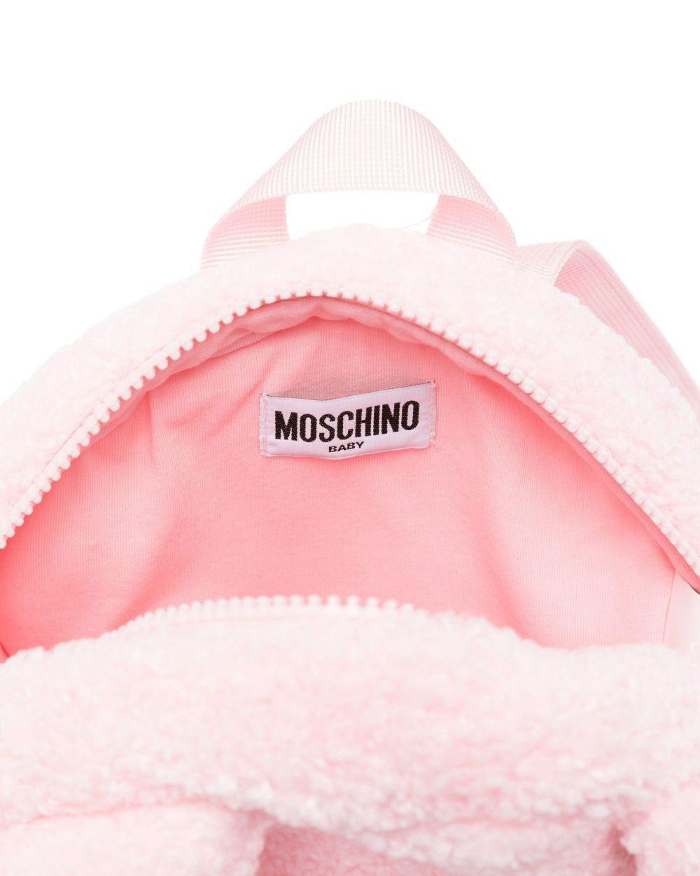 Moschino Kids Zainetto Rosa Teddy Bear per Neonate