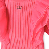 Twinset Kids Top Rosa con Maniche in Organza