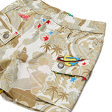 Diesel Kids Short Sabbia con Fantasia e Tasconi per Neonati