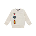 Iceberg Kids Felpa Bianca con Patches per Neonati
