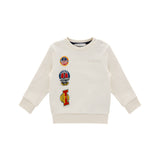 Iceberg Kids Felpa Bianca con Patches per Neonati
