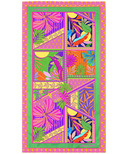 4Giveness Kids Telo Mare Fantasia Pink Butterfly per Bambine