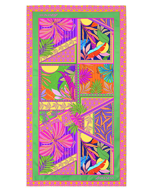 4Giveness Kids Telo Mare Fantasia Pink Butterfly per Bambine