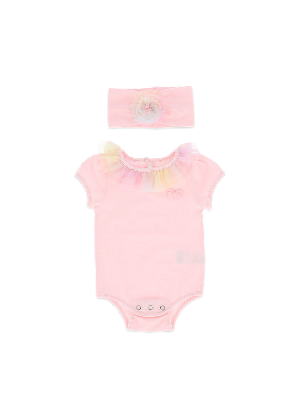 Angel's Face Body Rosa con Fascia Clementine per Neonate