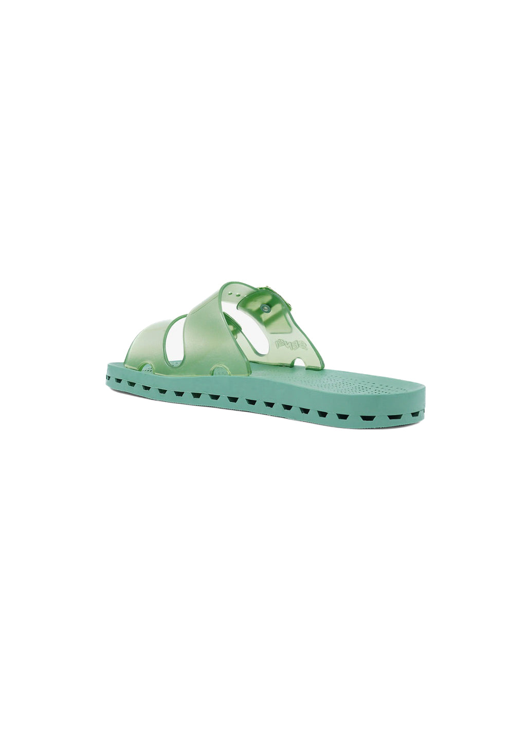 Sensi Kids Jelly Sandalo Verde Salvia Doppia Fascia per Bambine (retro)