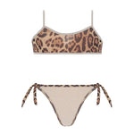 4Giveness Kids Costume Due Pezzi Leopardato per Bambine
