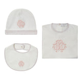 Roberto Cavalli Kids Set Tutina+Bavetta e Cappellino per Neonate