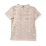 Mood One T-Shirt Beige Traforata per Bambini