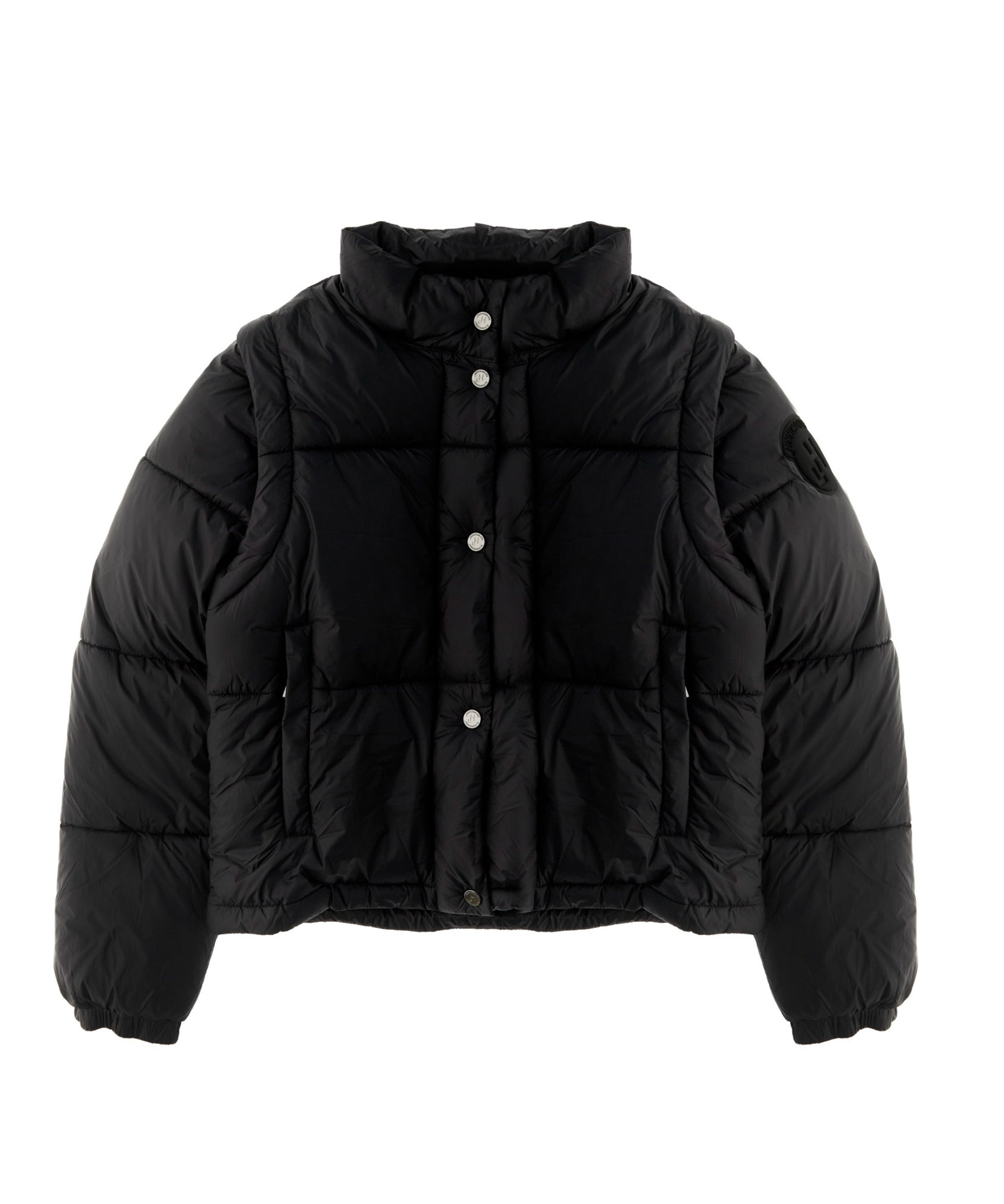 Hinnominate Kids Giubbino Nero con Maniche a Zip