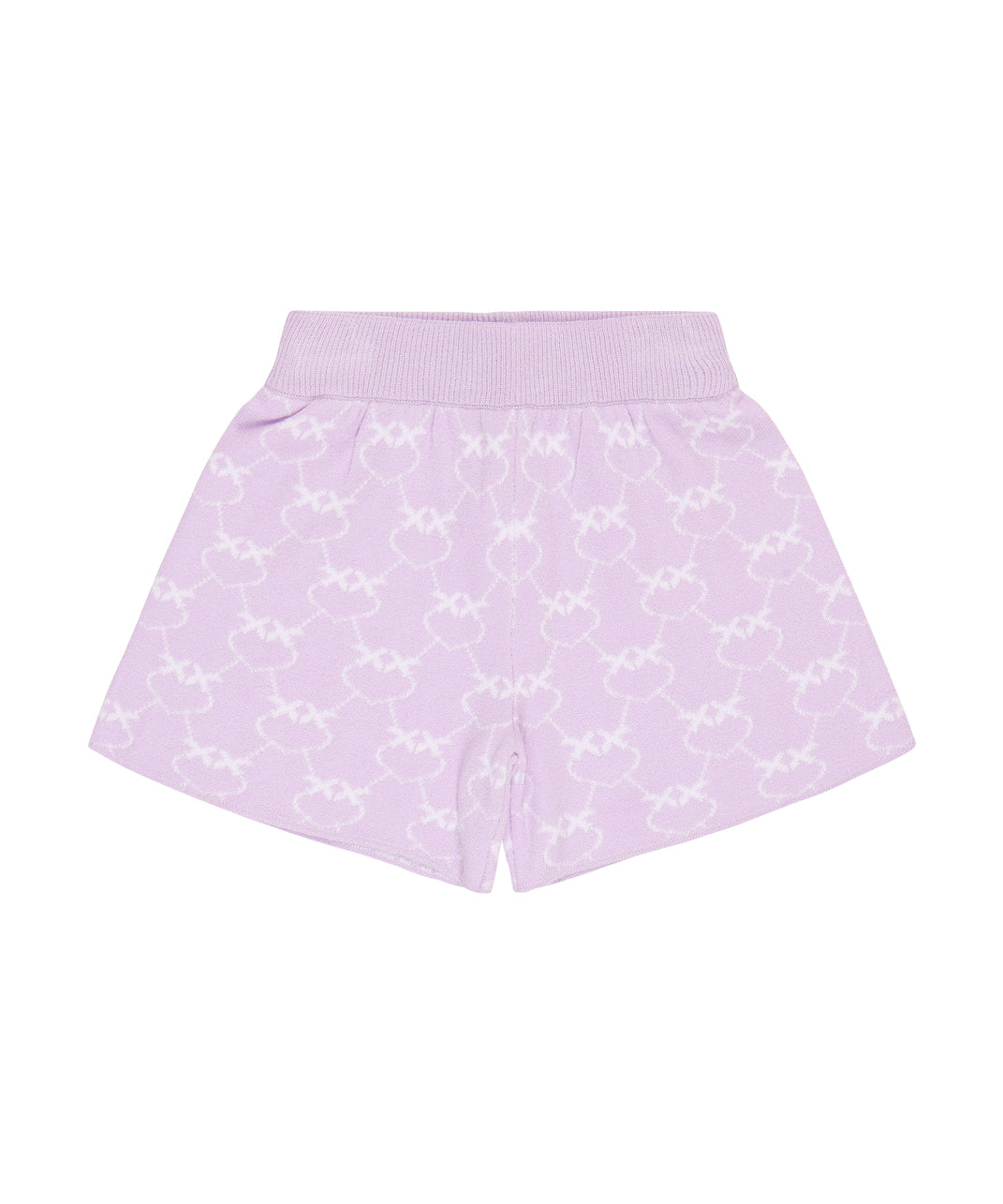 Pinko Kids Short con Logo All-over Lilla 