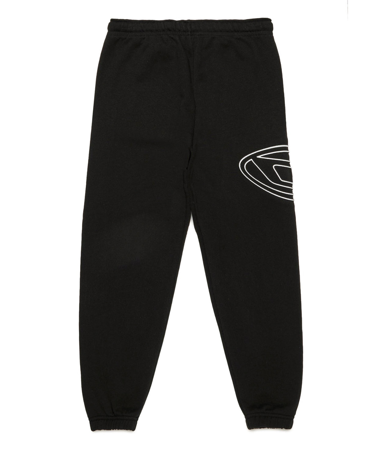 Diesel Kids Pantaloni Jogger Neri con Oval D (retro)