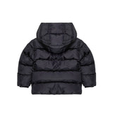 Dsquared2 Kids Piumino Nero con Cappuccio e Banda Logo per Neonati