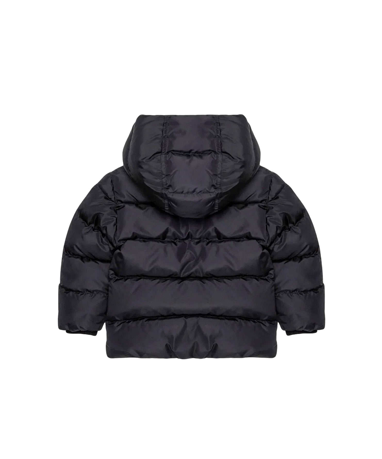 Dsquared2 Kids Piumino Nero con Cappuccio e Banda Logo per Neonati