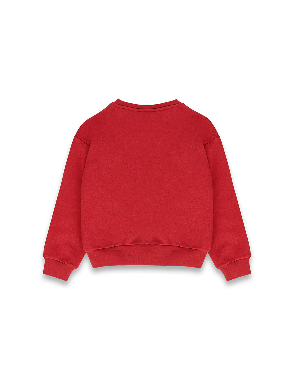 Iceberg Kids Felpa Rossa Girocollo Unisex con Logo a Contrasto per Bambini