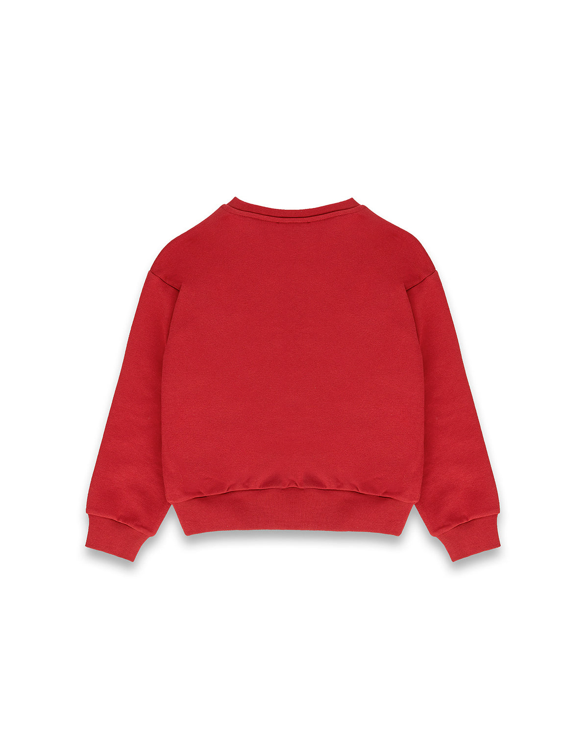 Iceberg Kids Felpa Rossa Girocollo Unisex con Logo a Contrasto per Bambini