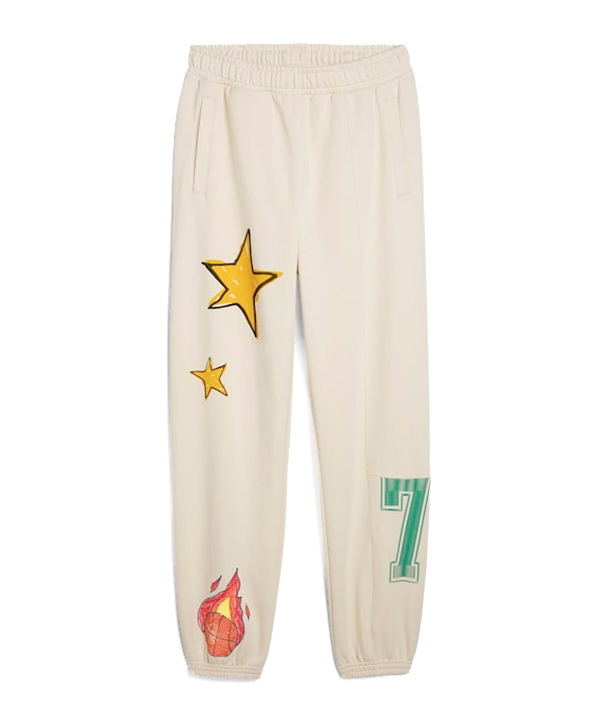 Puma Kids Pantaloni Crema Getting Crafty