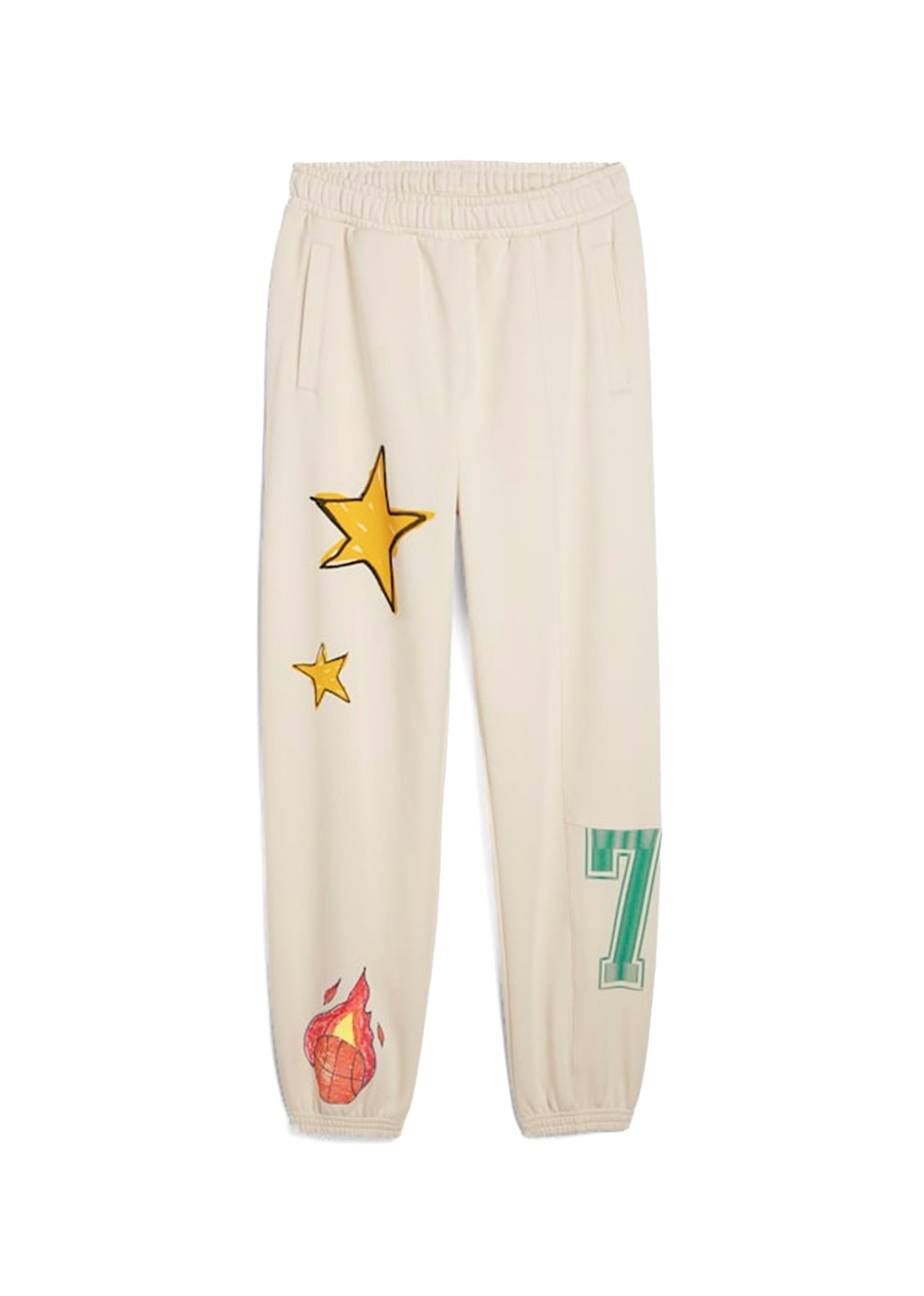 Puma Kids Pantaloni Crema Getting Crafty