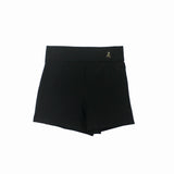 Patrizia Pepe Black Shorts with Logo for Girls