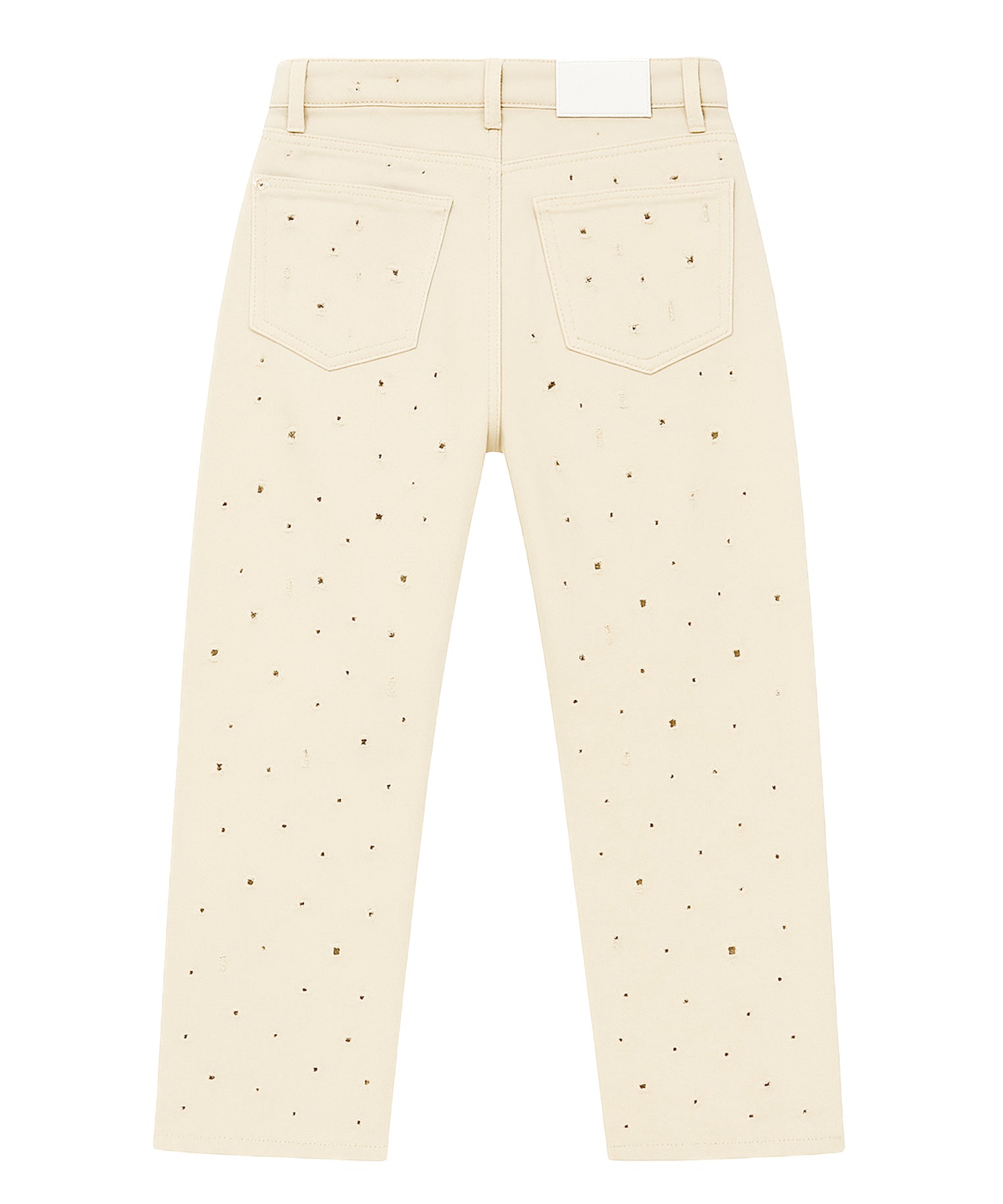 I'm Brian Jeans Traforato Denim Beige per Bambini