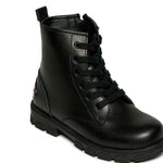 Diesel Kids Stivale Basso Nero Lucido per Bambini