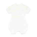 Elisabetta Franchi La Mia Bambina Pagliaccetto Panna Pointelle per Neonate