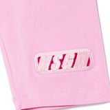 MSGM Kids Ciclista Rosa con Ricamo Logo per Bambine dettaglio