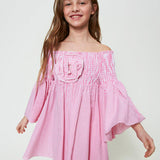 Twinset Kids Abito Corto a Righe 