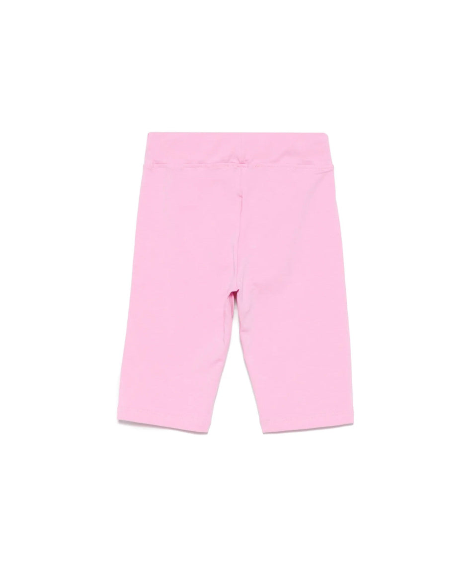 MSGM Kids Ciclista Rosa con Ricamo Logo per Bambine retro