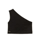 Twinset Kids Top Nero con Logo per Bambine