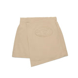Diesel Kids Gonna a Portafoglio Beige con Logo per Bambine