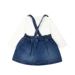 Moschino Kids Salopette con T-shirt Panna Teddy Bear per Neonate (retro)