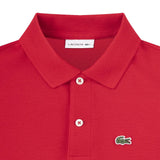 Lacoste Kids Polo Rossa con Logo per Bambini