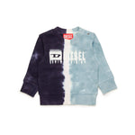 Diesel Kids Felpa Girocollo Effetto Sfumato con Logo per Neonati