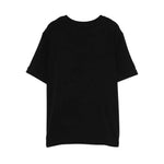 Elisabetta Franchi La Mia Bambina T-shirt Nera con Logo Sparkle per Bambine