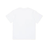 Diesel Kids T-shirt Bianca con Oval D in Metallo per Bambini (retro)