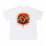 ArtSuperMoney T-Shirt Bianco con Stampa Aquila per Bambini