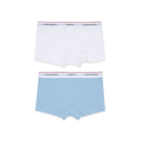 Dsquared2 Kids Set 2pz. Boxer Bianco/Celeste per Bambini